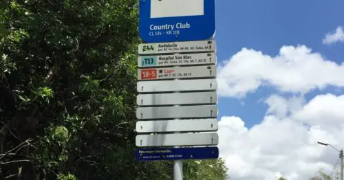 PARADERO SITP COUNTRY CLUB  036A01 BOGOTÁ